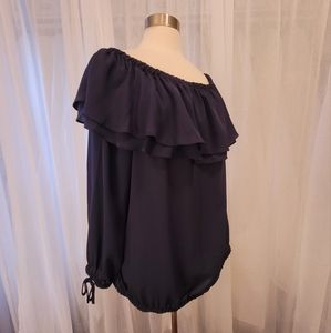 Michael Kors Navy Blue Off Shoulder top Size 2X